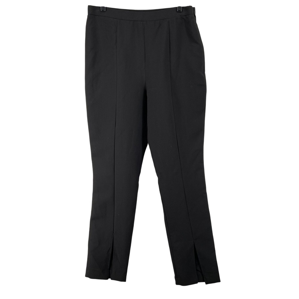 1.STATE Pants Womens Sz 14 Black Split Hem Side Zip Career Office - Picture 2 of 12